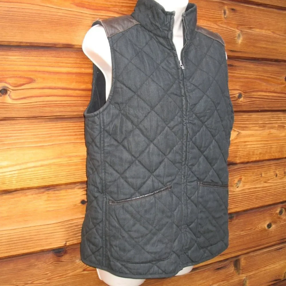 Gray Quilted Vest